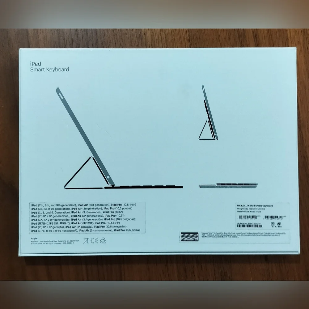 Apple, iPad Smart Keyboard, Black Tablet Keyboard.